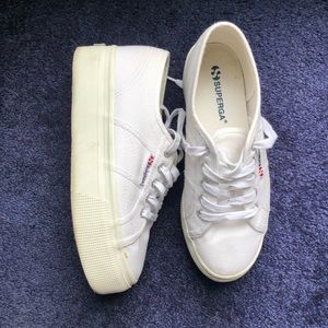 White Platform Superga Sneaker